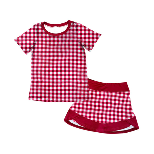 26.1.16 Custom MOQ:3 or 5 pcs each design milk silk Sibling baby girl clothes short sleeve shorts sets