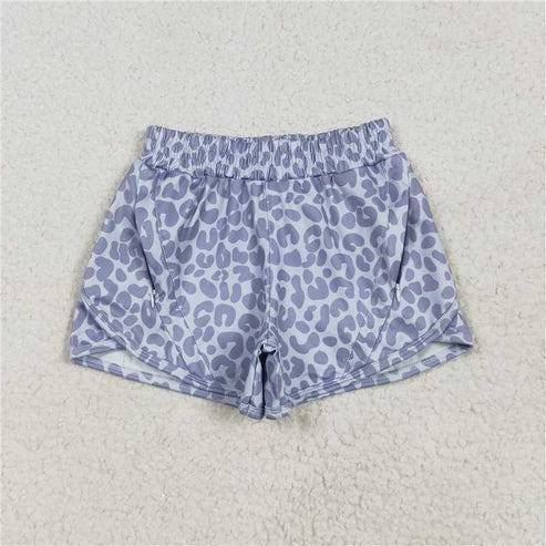 5.21 Sibling Baby Girls Leopard Yoga Athletic Shorts Bottoms