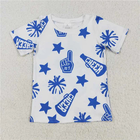4.14 Sibling Baby Girls Boys Cheer Team Tee Shirts Tops