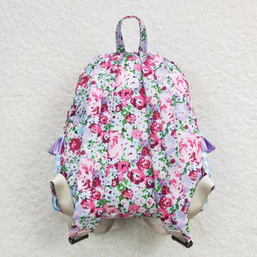 3.11  BA0099 RTS toddler backpack floral flower girl gift back to school preschool bag