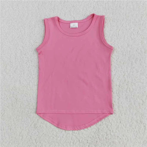 6.2  Sibling (5-9) Baby Girls Sleeveless Colorful Yoga Vests Top