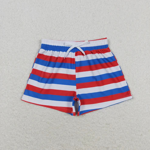 5.17 Sibling Baby Boys 4th Of July Star Western Trunks Swimsuits