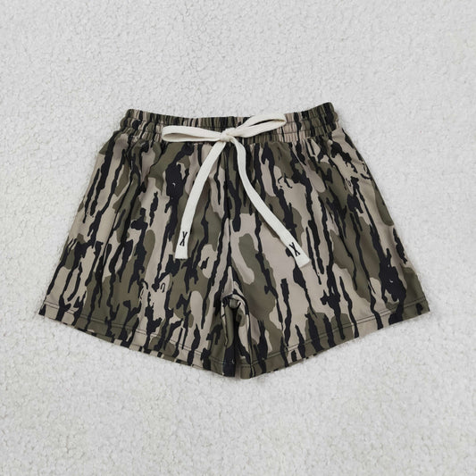 S0194 Kids Baby Boys Southern Olive Camo Summer Swimming Trunks Bottom