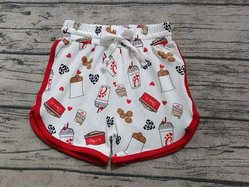 4.26 Preorder moq 3 Baby Boys Cow Print Hearts Chicken Shorts Bottoms