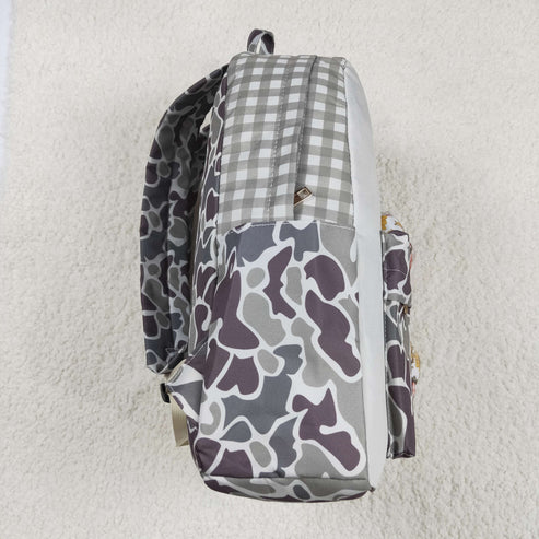 4.28 BA0294 Blue Ruffle Pink Bows Plaid Floral Gym Duffle Bag