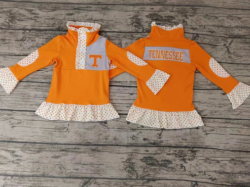 4.28 Preorder moq 3 Baby Girls Team Ten Yellow Pullover Shirt Tee Shirts