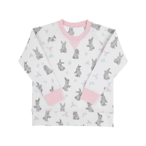 9.23 GT1233 Baby Girls Long Sleeve Rabbits Flowers Easter Tee Shirts Top Preorder