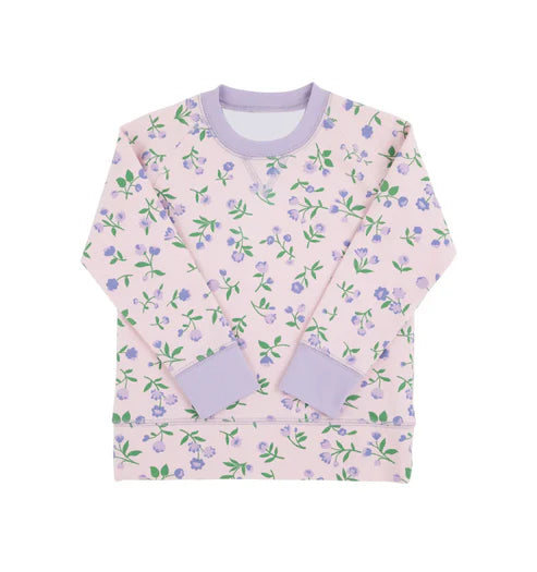 9.23 GT1232 Baby Girls Long Sleeve Lavender Flowers Tee Shirts Top Preorder