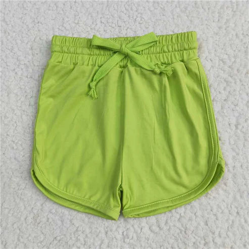 6.2 Sibling Baby Girls Colorful Belt Yoga Shorts Bottoms