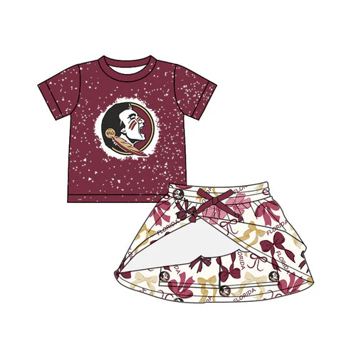 6.10 Custom Moq 3 each item Sibling Baby Girls Florida Team Dresses Clothes Sets