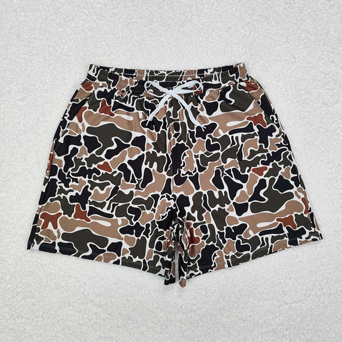 Family Boys Baby Girls Duck Brown Camouflage Beach Wear Trunks Swimsuits