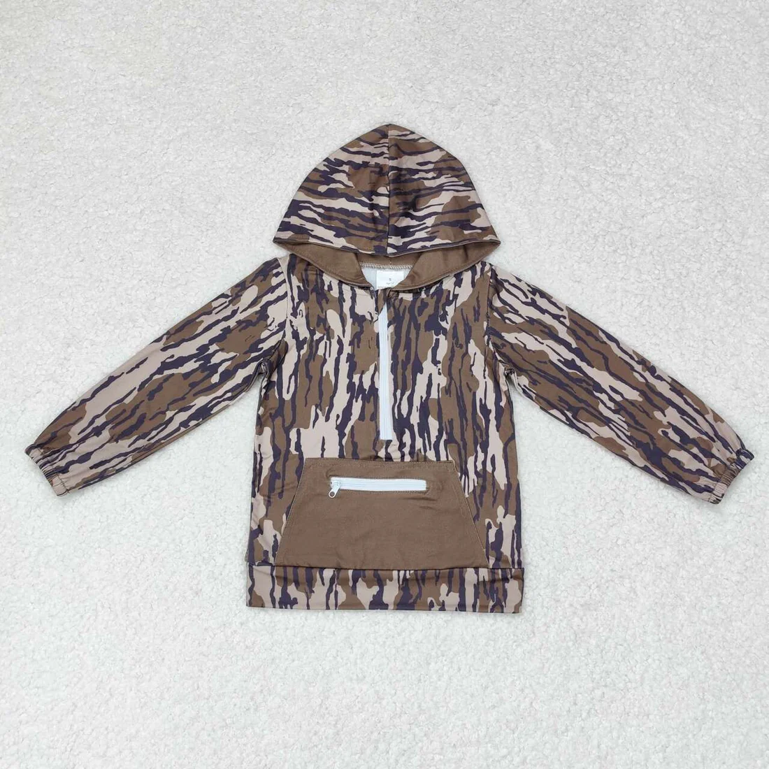 Sibling baby boys girls clothes camouflage hooded long sleeve tops