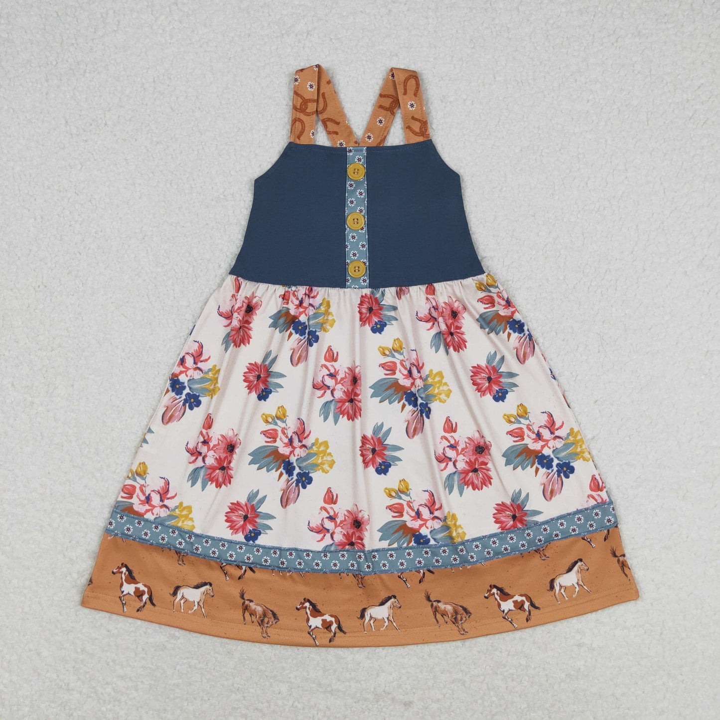 GSD1193 Girls summer cartoon animal short-sleeved dress Regular price$8.00 USD