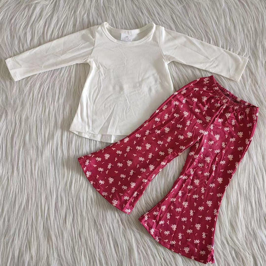 9.5 RTS NO MOQ ETA 5/7days Arrived 6 A12-26 4-color suit series: white top + red wide-leg pants