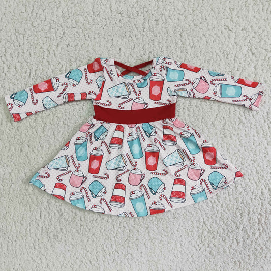 11.17 RTS NO MOQ（In Stock) 6 B12-19 cup long sleeve dress