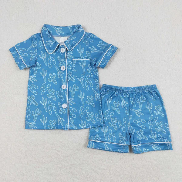 3.17 Sibling Baby Girls Cowgirls Western Button Ups Summer Pajamas