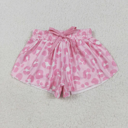 6.26 Sibling Baby Girls Colorful Bows Leopard Skorts Ruffle Summer Shorts Bottoms
