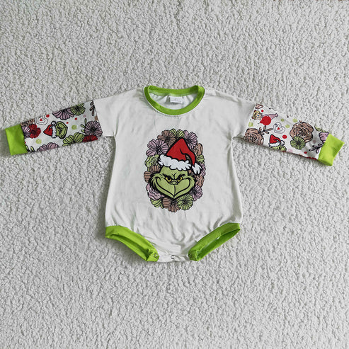 5.21 Sibling Baby Kids Christmas Santa Long Sleeves Rompers