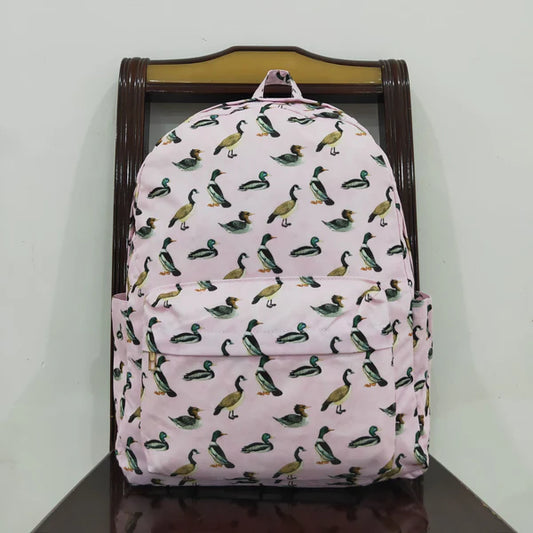 BA0203 Duck pink and white backpack