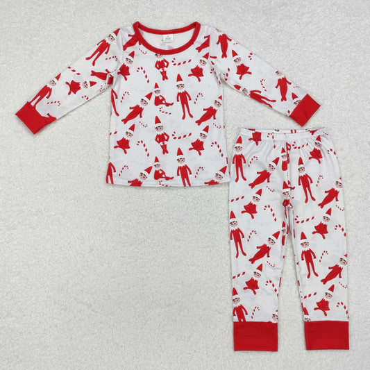 BLP0895 Baby Boys Christmas Shelf Bamboo Pajamas Outfits Clothes Set