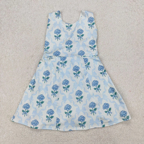 6.2 Sibling Baby Girls Strap Strawberry Floral Skorts Yoga Knee Length Dresses