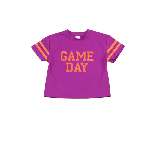 7.12  GT1099 Baby Girls Hot Pink Game Day Team Tee Shirts Top Preorder
