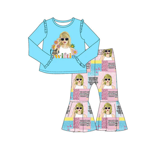 7.16 GLP2006 Baby Girls Singer Top Bell Pants Clothes Sets Preorder