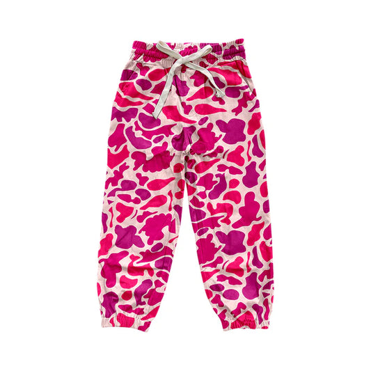 7.22 P0696 Baby Girls Hotpink Hunting Camo Bottoms Jogger Pants Preorder