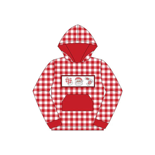 7.11 BT1288 Baby Boys Long Sleeves Santa Candy Pocket Hoodies Top Preorder