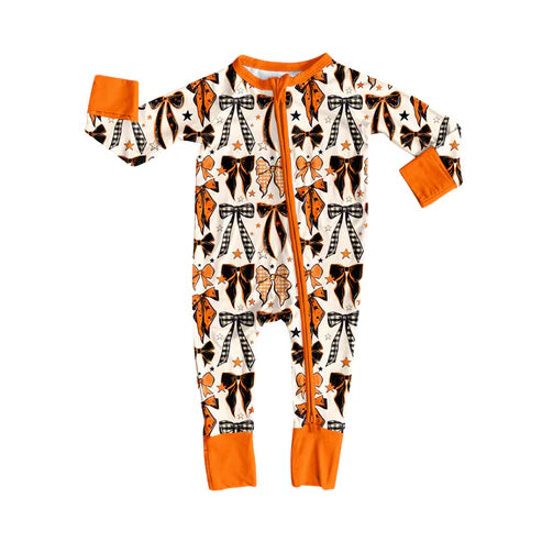 7.11 LR2409 Baby Boys Long Sleeves Bows Stars Plaid Zipper Pant Rompers Preorder