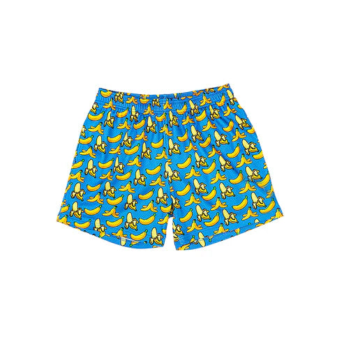 7.12 SS0634 Baby Girls Blue Bananas Plaid Summer Shorts Bottom Preorder