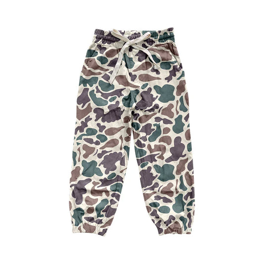7.22 P0697 Baby Boys Green Hunting Camo Bottoms Jogger Pants Preorder