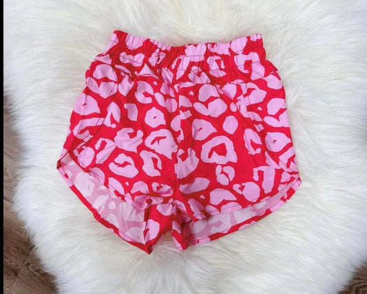 7.23 SS0376 Baby Girls Pink Leopard Summer Shorts Bottoms Preorder