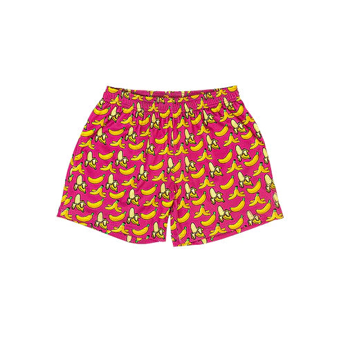 7.12 SS0633 Baby Girls Pink Bananas Plaid Summer Shorts Bottom Preorder
