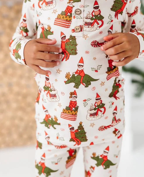 7.18 BLP1006 Baby Boys Shelf Christmas Top Pants Pajamas Clothes Sets Preorder