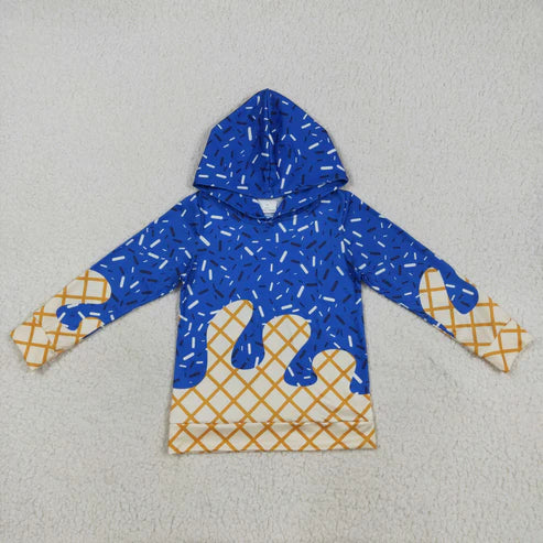 7.24 BT1275 Baby Boys Hot Blue Long Sleeves Team Hoodies Top