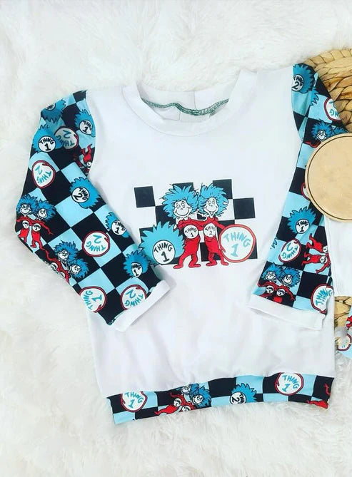 7.18 BT1012 Baby Boys Dr Reading Long Sleeve Tee Shirts Tops Preorder