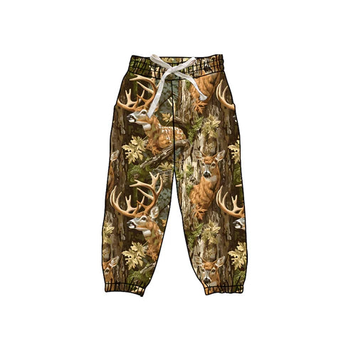 9.12 P0840 Baby Girls Western Bottomland Deer Yoga Jogger Pants Preorder