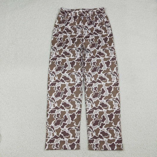 RTS NO MOQ(In Stock) P1000 Adult Women's Pocket Brown Camouflage Beige Pants