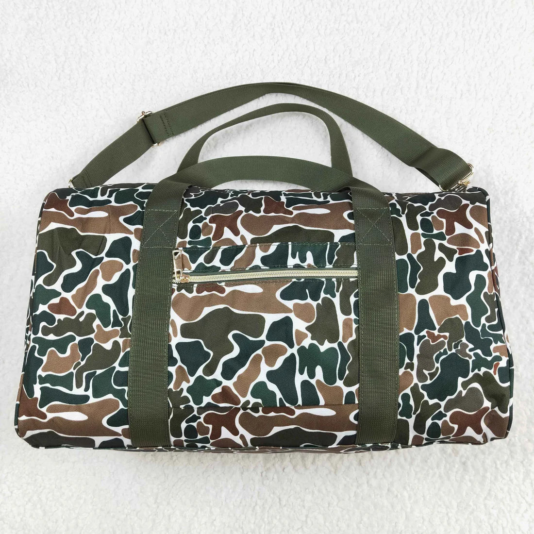 BA0264 Tote Bag Camo Beige Green sports bag tote