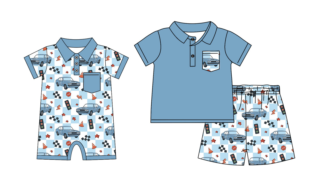 26.1.17 Custom (Moq 3 or 5) Sibling Baby Boy Short Sleeve Shorts Sets and Romper