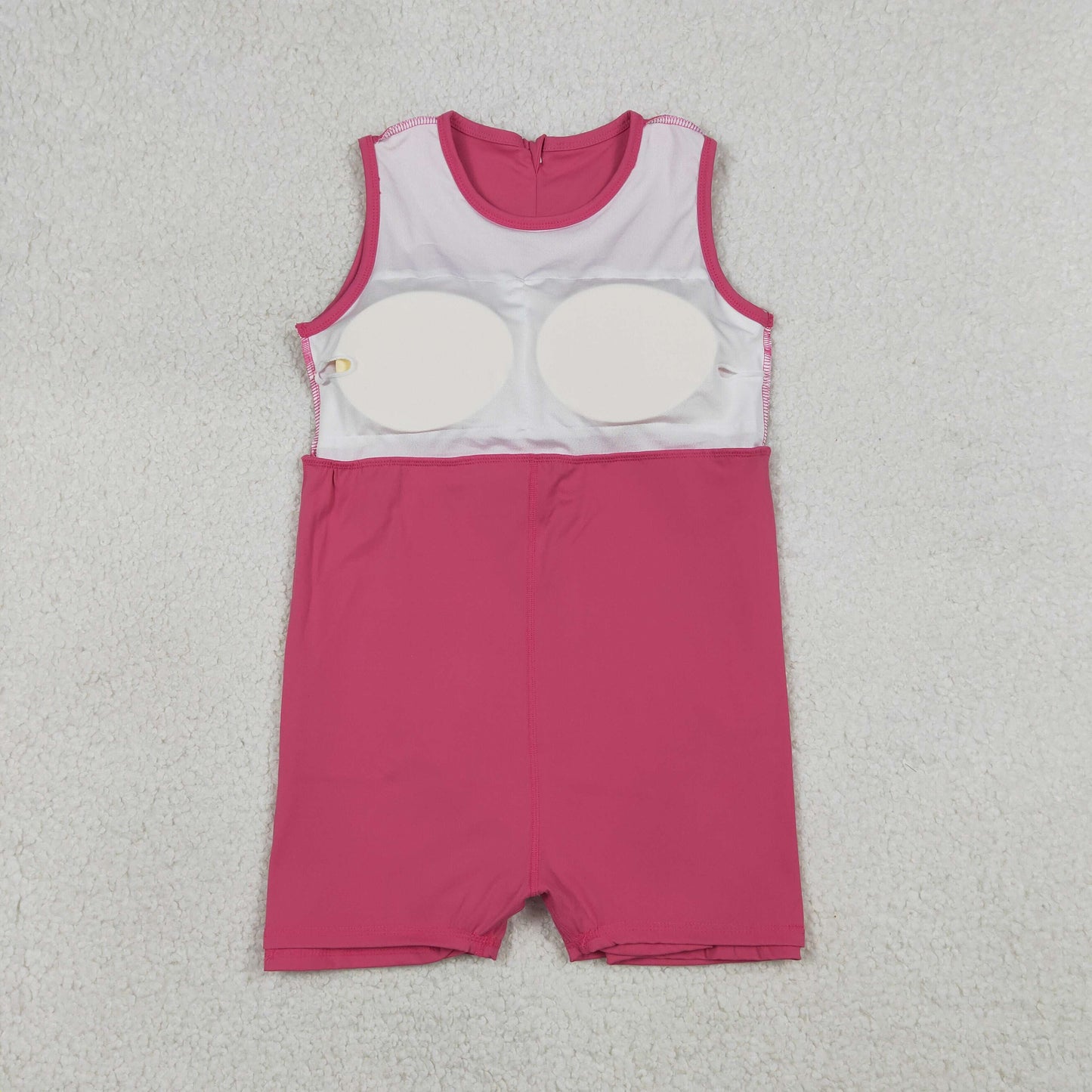 GSD3740 Kids Baby Girls Pink Sleeveless Yoga Active Shorts Knee Length Dresses