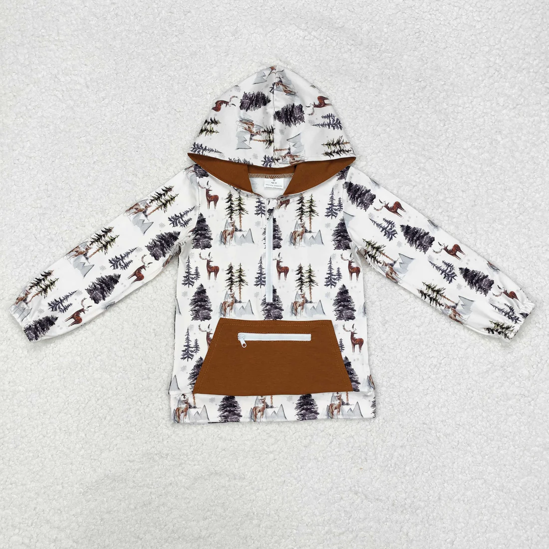 Sibling baby boys girls clothes camouflage hooded long sleeve tops