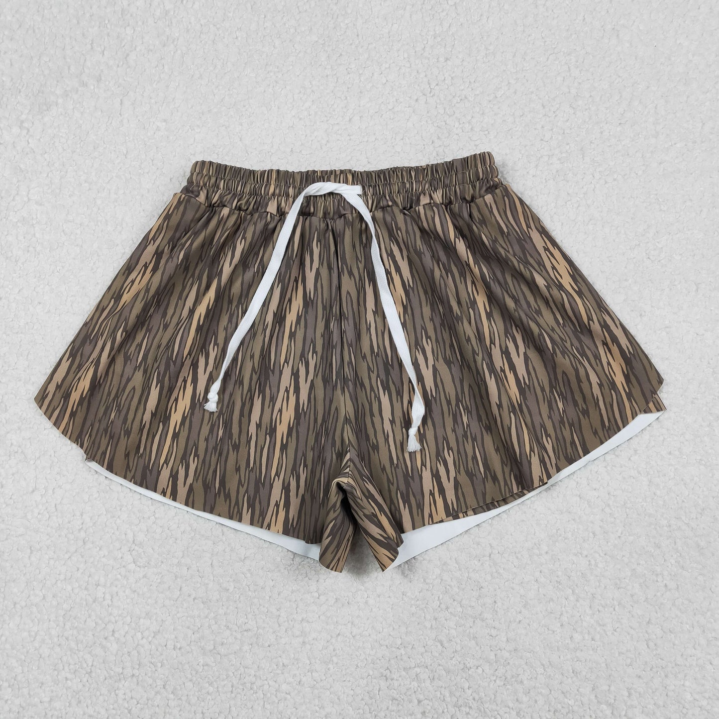 RTS NO MOQ（In Stock) SS0766 Adult women's camouflage yoga shorts