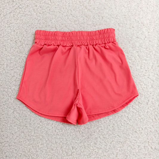 SS0908 Kids Baby Girls Watermelon Red Yoga Active Sport Shorts Bottom