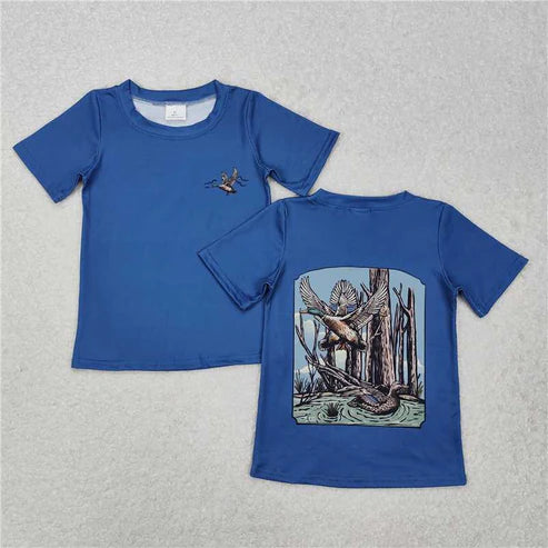 5.10 Sibling Baby Boys Hunting Duck Short Sleeve Tee Shirts Tops