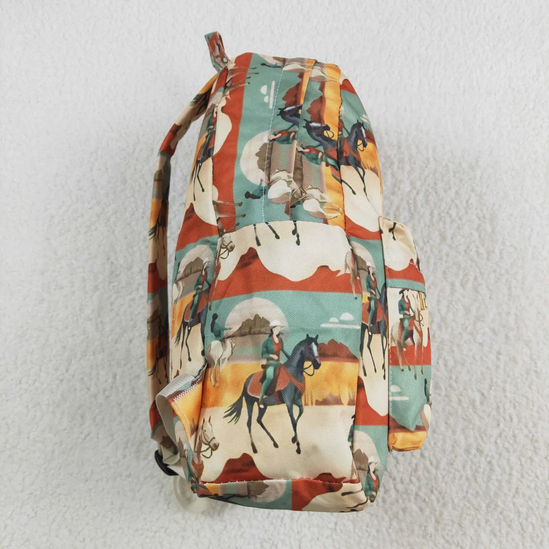 BA0266 Baby Kids Girls Riding Desert Backpack Zip Back Bag