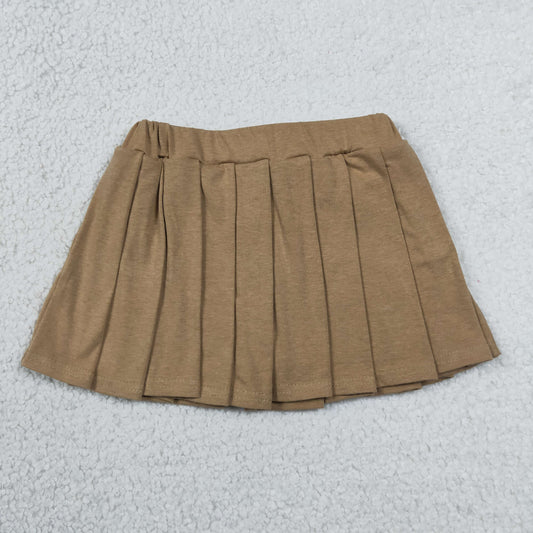 GLK0107 Kids Baby Girls Khaki Cotton Skirt Shorts Bottom