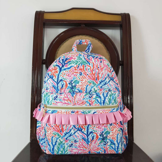 BA0185 Seagrass rose lace backpack