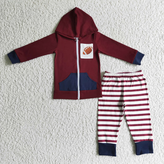 BLP0093 boys outfit long sleeve and long pants with a hat